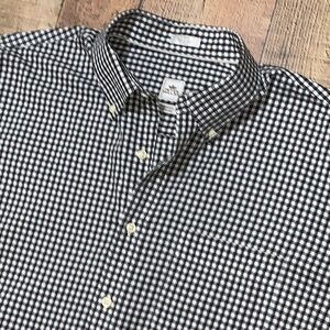 Peter Millar Men's Large Nanoluxe Gingham Check Long Sleeve Button Down Shirt